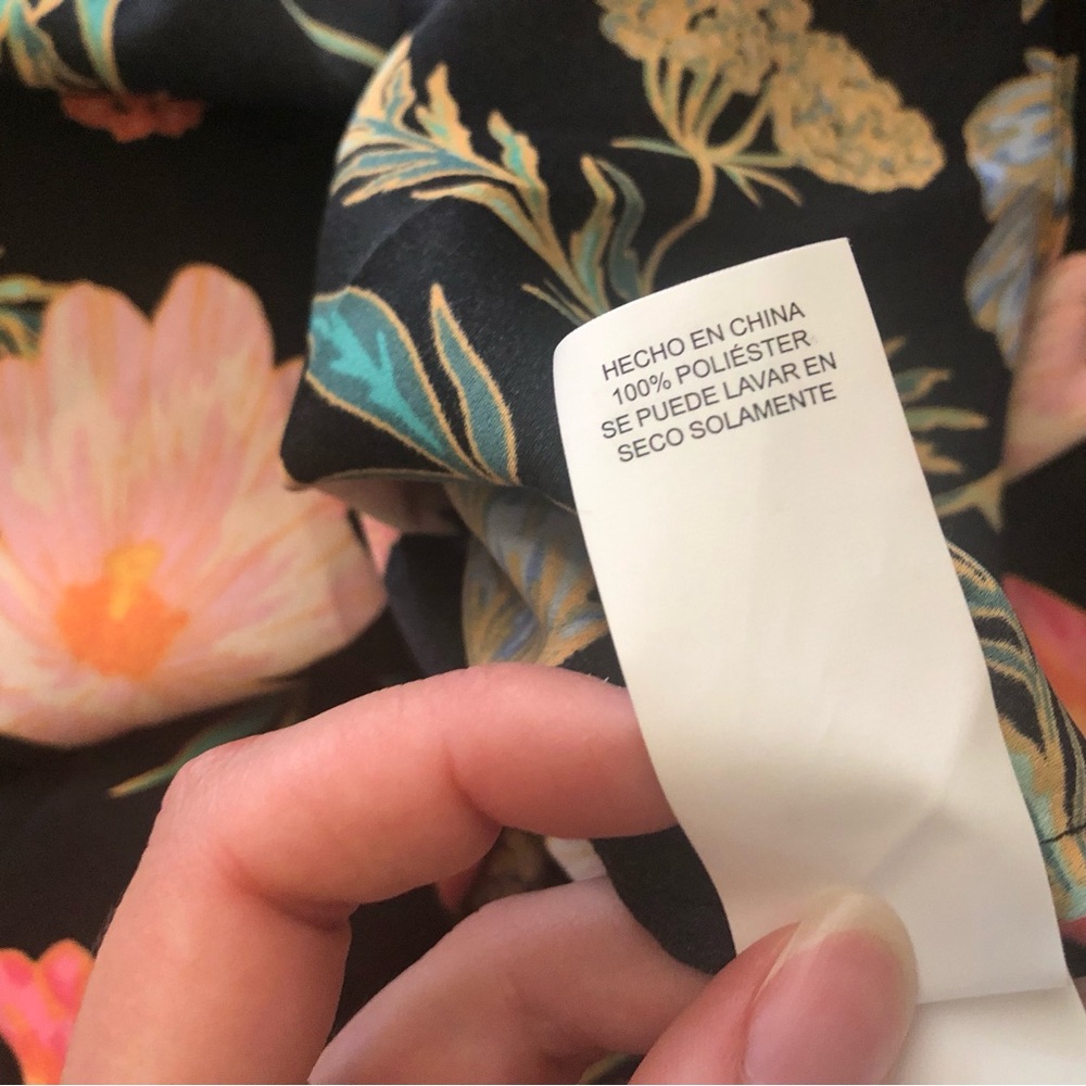 Kate spade floral blossom cold shoulder top blouse ruffle - Picture 9 of 16